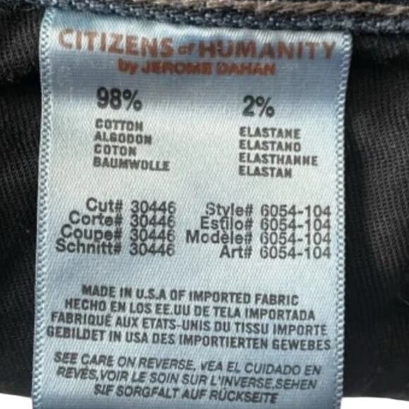 Citizens of Humanity Mens Jeans Size 32 Blue Sid Straight Leg Stretch Denim Jean - Picture 10 of 15